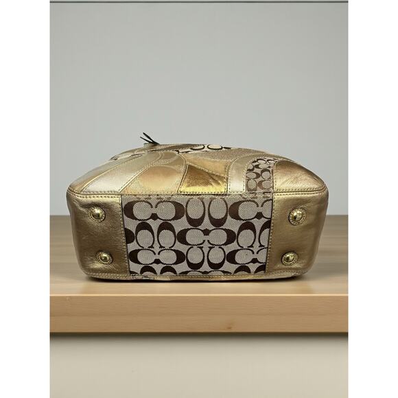 Y2K Coach 12740 Limited Edition Patchwork Gallery Tote & Wristlet - Picture 4 of 15